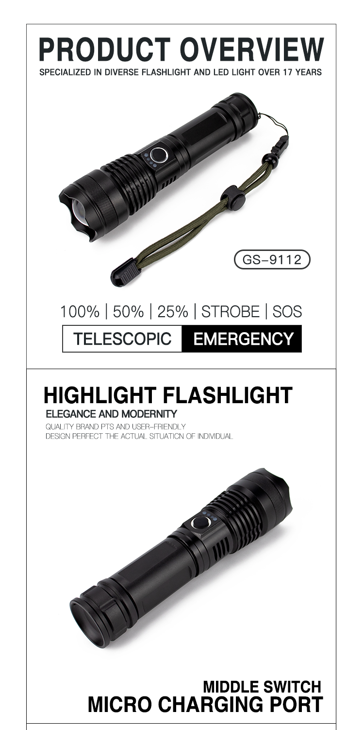 tactical flashlight led